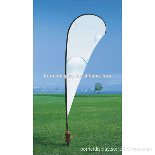 High quality tear drop flying banner stand, cross base banner stand